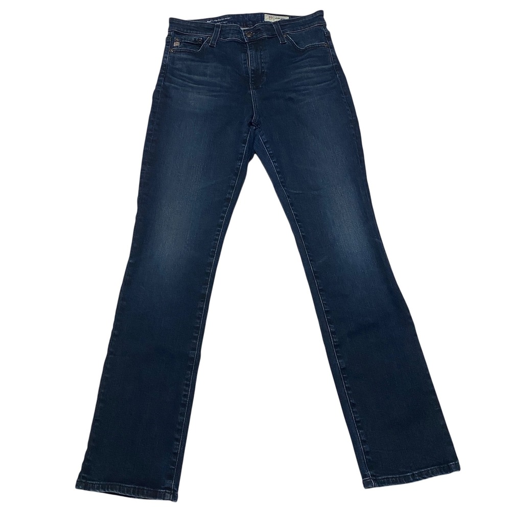 AG Adriano Goldschmied Mari High Rise Slim Straight Jeans Dark Wash Size 28R